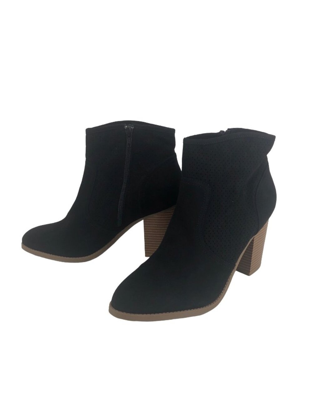 American Rag Ankle Boots Black Faux Suede Size 10 New Other